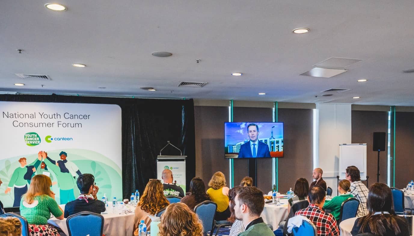 Honorable Mark Butler, the Australian Minister for Health & Aged Care, launching the AYA Vision 2023 at the YCS National Youth Cancer Consumer Forum. 