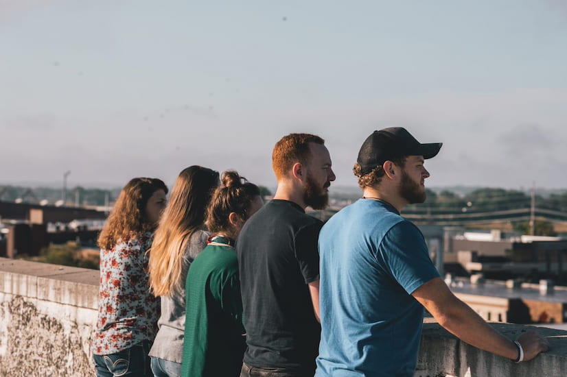 young people impacted by cancer looking into the distance