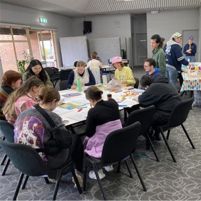 people at a canteen cancer survivorship program