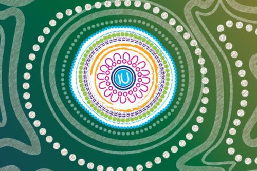 a cover image with indigenous art