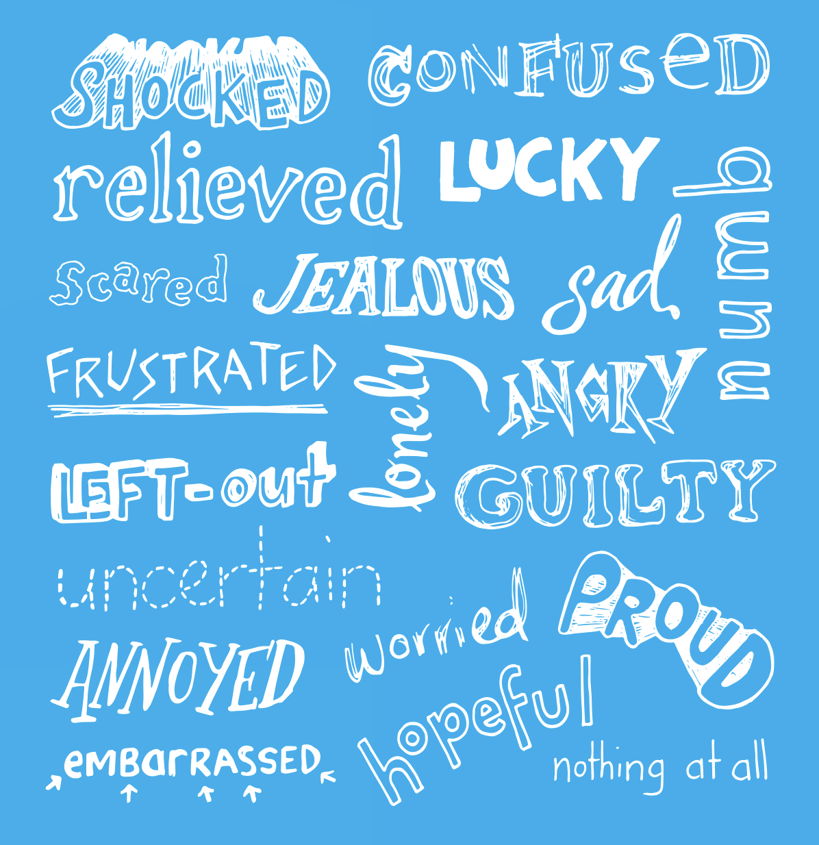 words as feelings graphic