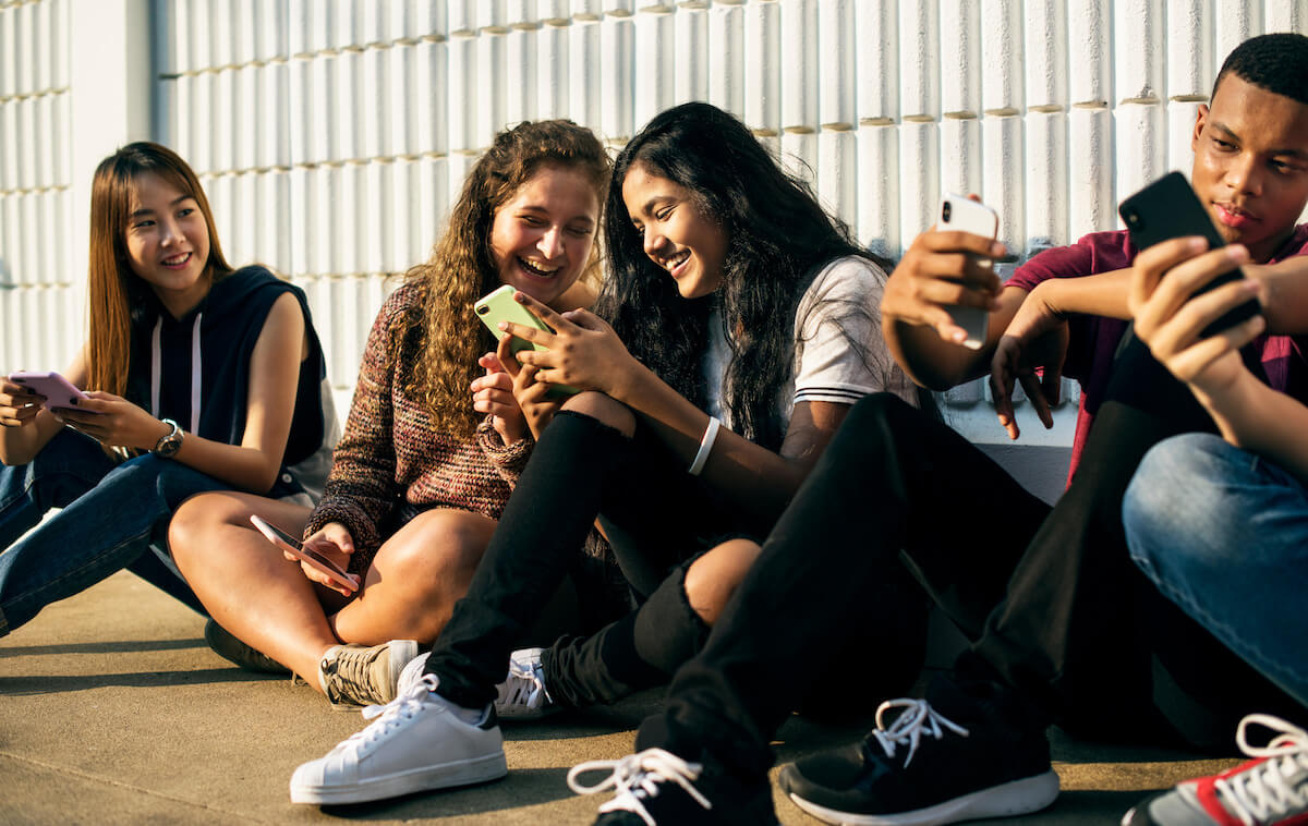 group of young friends