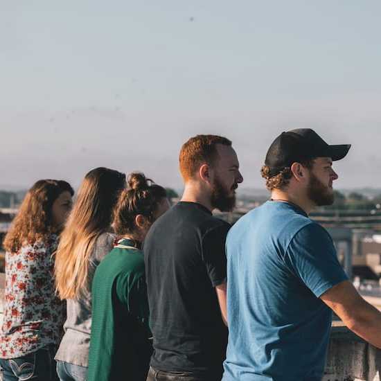 young people impacted by cancer looking into the distance