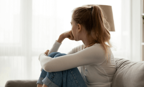 Young woman dealing with news