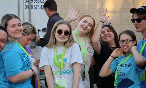 A group of Canteen youth ambassadors at Life Cycle in WA