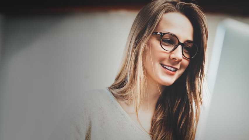 girl doing job interview