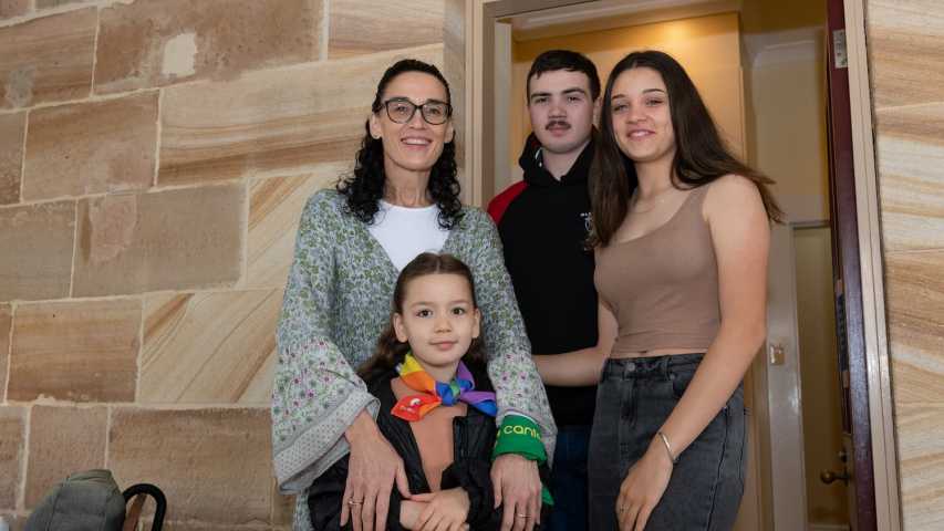 A family affected by cancer at Luna Park