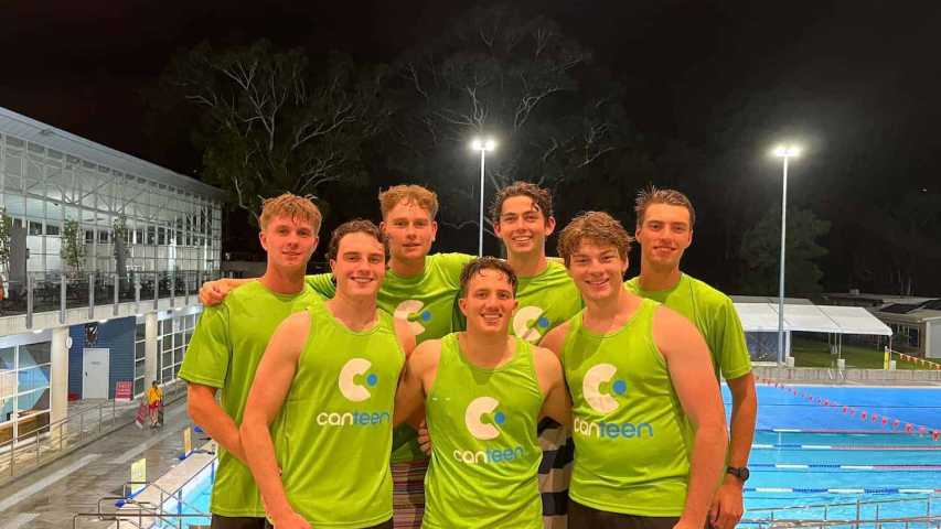 Felix and his Canteen team for the triathlon fundraiser