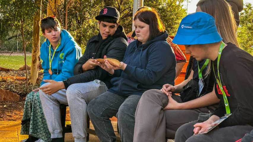 Group of young people from Canteen on the Indigenous Australians Under 18s Program