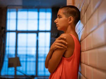 Girl trying to cope after cancer treatment