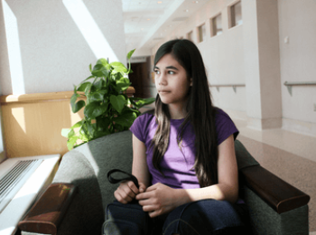 Girl waiting for her appointment