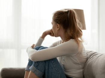 Young woman dealing with news