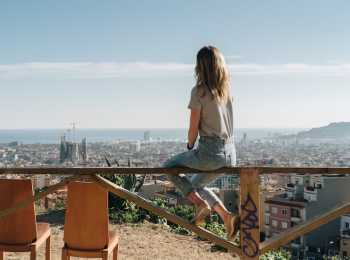 Woman alone on anniversary