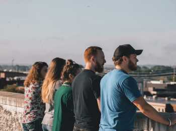 young people impacted by cancer looking into the distance