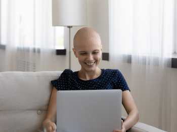 Young woman working